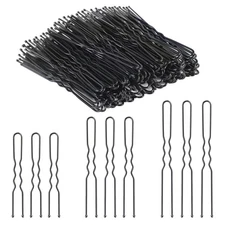 200 Pcs U Shaped Hair Pins 2IN 2.4IN 2.8IN in Box French Hair Pin for Buns Bo...