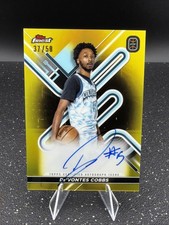 DE'VONTES COBBS 2023 TOPPS FINEST OTE OVERTIME GOLD AUTOGRAPH SP  /50