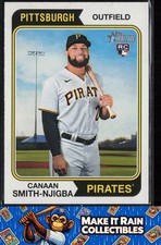 Canaan Smith-Njigba 2023 Topps Heritage #312 Pittsburgh Pirates Rookie RC