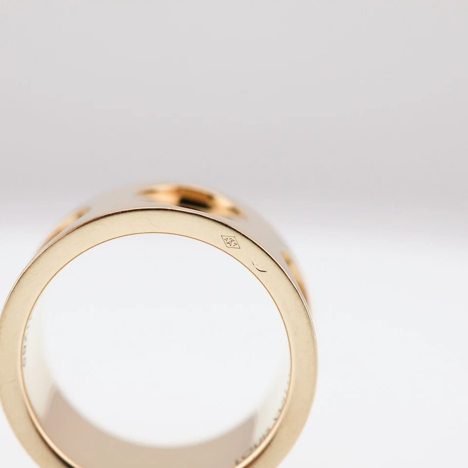 Anillo Louis Vuitton Oro Amarillo 18K Empreinte Bague Bandeau Talla EU 54 US 7 LV Foto 2 de 4