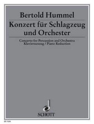 Konzert op. 70 Klavierauszug Schlagzeug und Orchester Hummel Schott Musik traurig