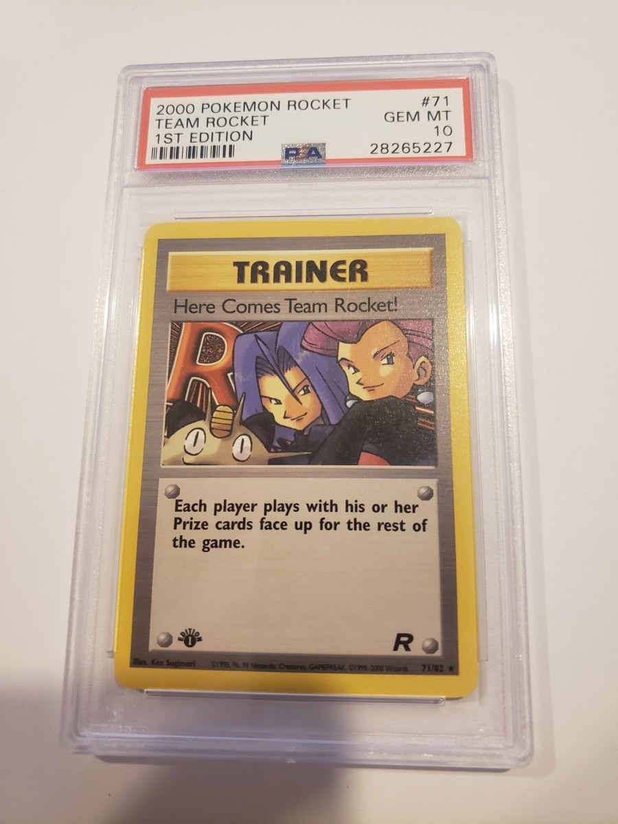 Pokemon Here Comes Team Rocket 1st Edition Rare #71 PSA 10 Gem