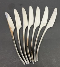 Zwilling J. A. Henckels 18/10 Stainless BELLASERA Dinner Knives Video Lot of 7