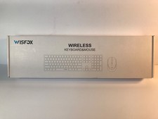 Wisfox Wireless Keyboard Mouse Mint Green Color NEW