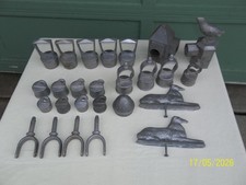 26 Piece Lot Vintage Cast Aluminum Fence Finials / Gate Toppers Sears Hurricane