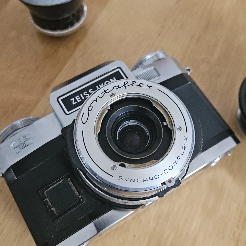 Zeiss Ikon Contaflex S-matic Set - Pro-Tessar 115mm f4 -  35mm f3,2 - 50mm f2,8 - Bild 3 von 4
