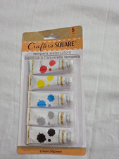 Crafter's Square Multicolor Watercolor Set, 5 Paint Tubes, 0.352 oz 10g 