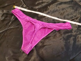 Agent Provocateur Fuschia Pink Cailine Silk Sz 5 Tback Thong