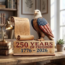 America 250 Years Freedom Eagle Decor, Declaration of Independence