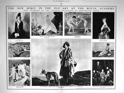 Alte 1921 Royal Academy Kunst Irene Flora Moran Esmay Juliette Jenny Sim 20.