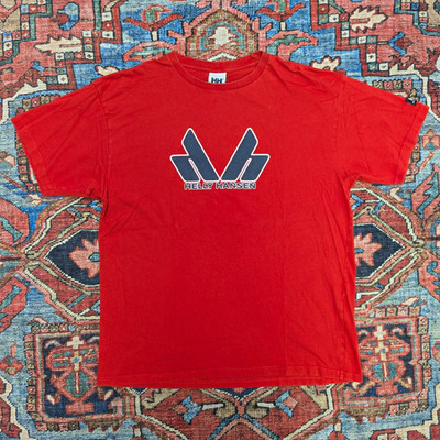 Helly Hansen Men's HH Logo Graphic T-Shirt XL Crew Neck Short Sleeve Orange Y2K
