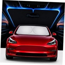 Car Windshield Sun Shade  Keeps Car Cooler in Tesla Model 3/Y   56"  37"