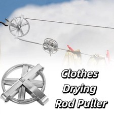 Washing Line Pulley Clothes Lines System Heavy Duty Lanyard Drying Wheel Outdoor