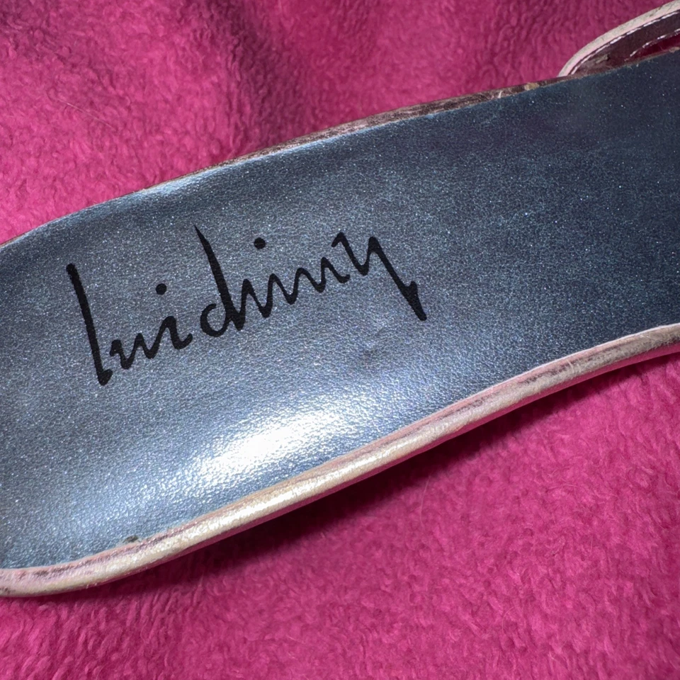 Luichiny Pink open toe sandals with small heel size 38, us 8 - Image 4 of 4