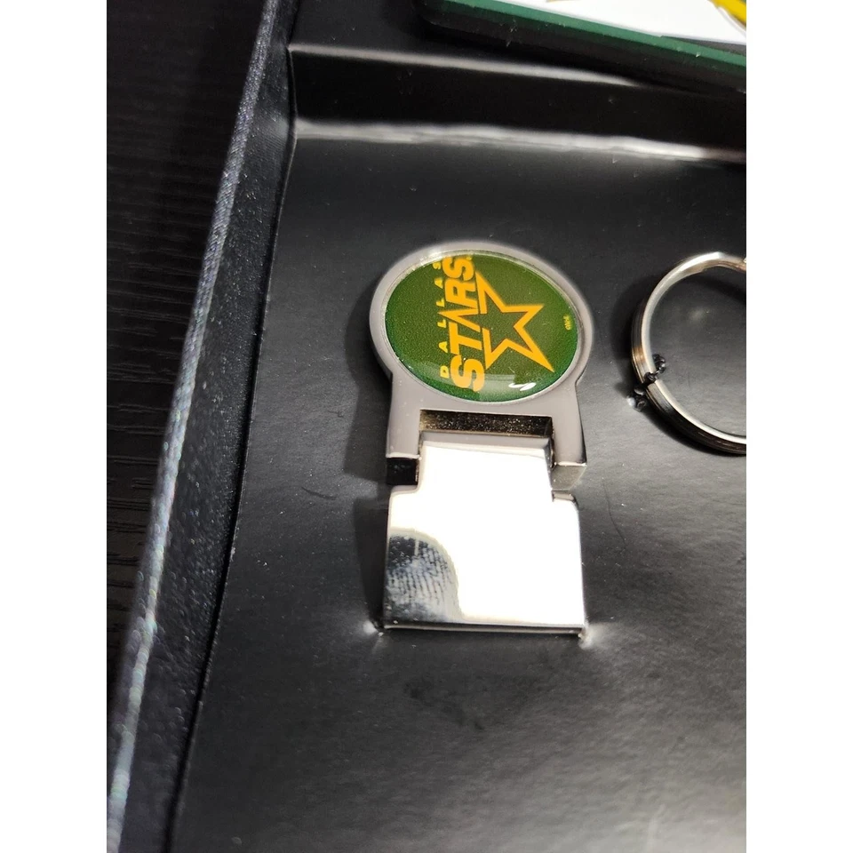 NUEVO Dallas Stars NHL Hockey Caja Set de Regalo Etiqueta de Equipaje Dinero Clip Llavero Foto 2 de 4