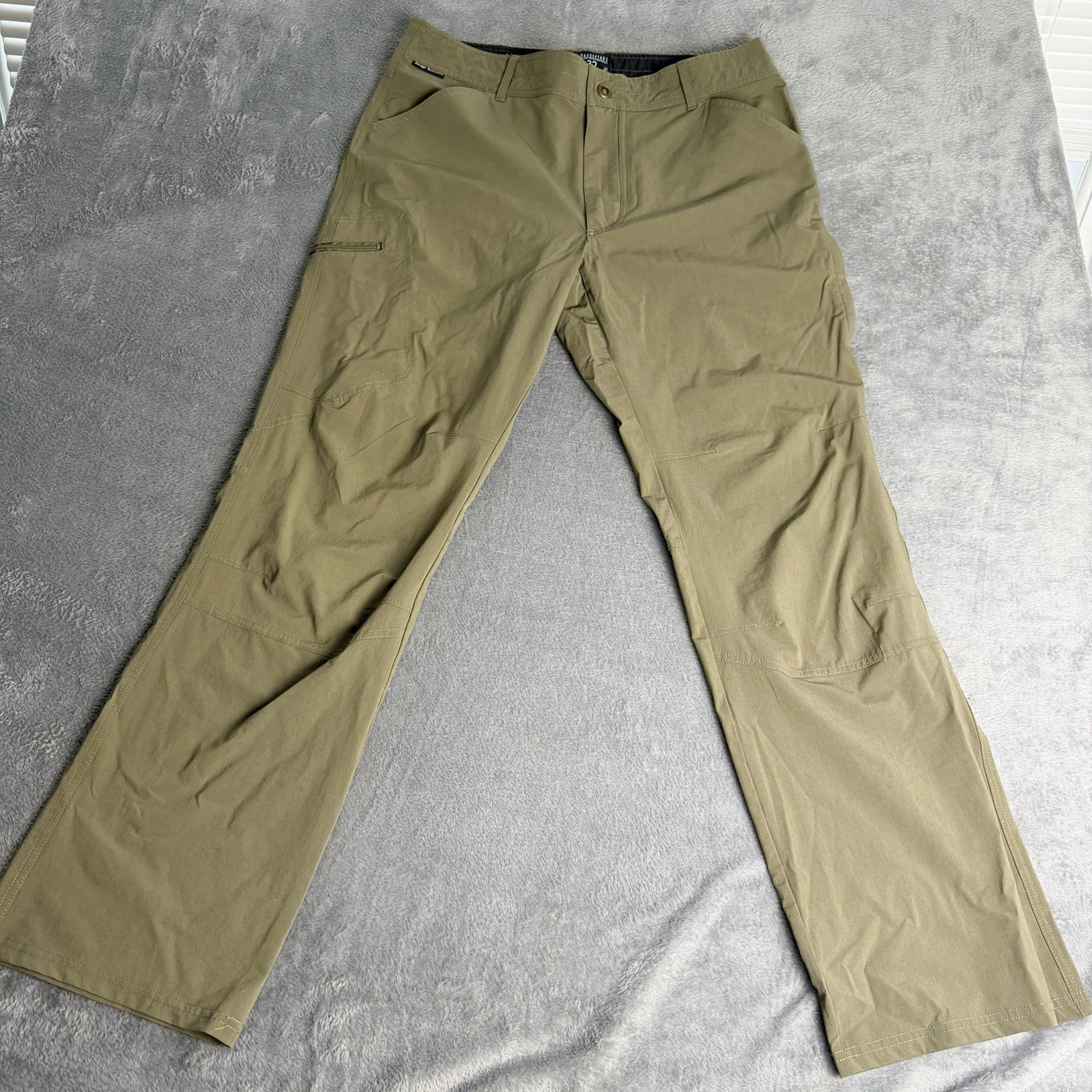 Savage Tacticians 36x32 Khaki Tan Polyester Zip Pockets Pants Outdoors Hike