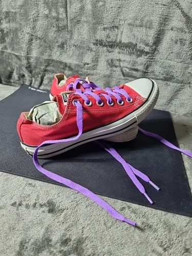 Décolleté rosse Converse All Star Trainer taglia UK 5 in buone condizioni