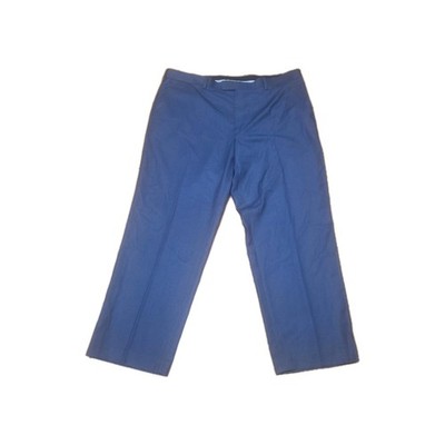 Perry Ellis Portfolio Men's 40x29 Polyester Cotton Blend Light Gray Dress Pants