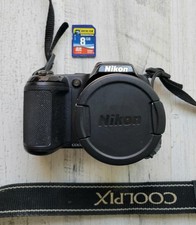 Nikon Coolpix L340 20.2MP Digital Camera 28x Optical Zoom Black W/ SD Card Works