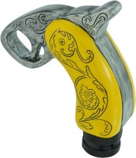Car Shifter Knob Manual Handle Shift Knobs Auto Gear Stick Shift Color: Yellow