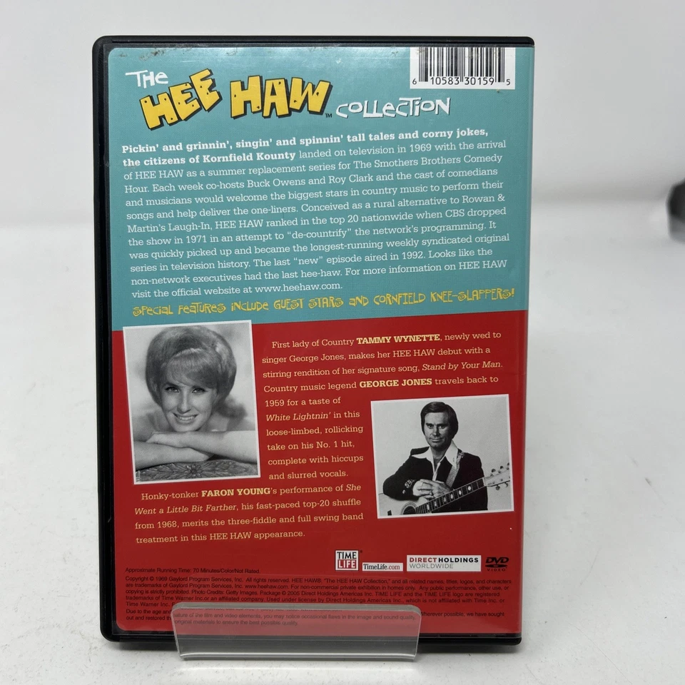 HEE HAW COLLECTION rare dvd GEORGE JONES Tammy Wynette FARON YOUNG 1960s MINT - Image 2 of 2