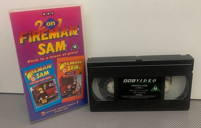 Vintage Fireman Sam VHS Video Tape | 2 On One - Lost Cat + The
