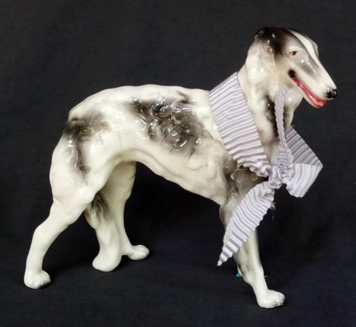 BORZOI 7" DOG figurine GOLDCREST marked