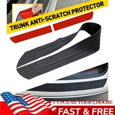 41 Anti-scratch Rubber Rear Bumper Guard Trunk Sill Protector Black Truck 1-5x