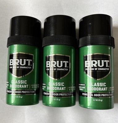 Brut Deodorant Stick 2.7 Oz Ea 3/Pack