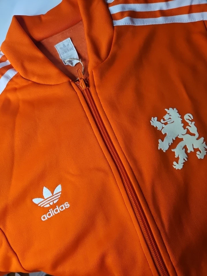 NWT Adidas Originals Chaqueta de chándal de los Países Bajos M Copa Mundial de la FIFA Fútbol retro VTG Foto 4 de 4