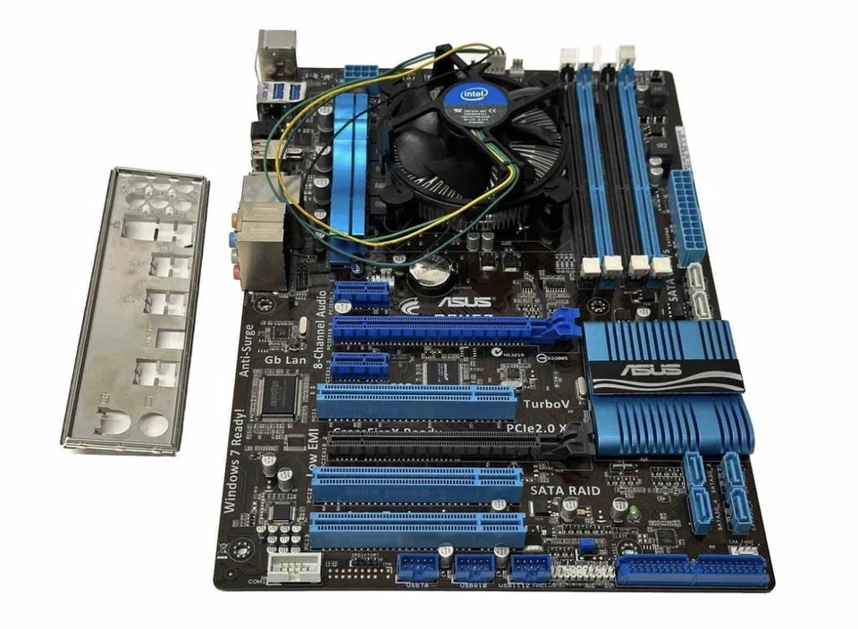 ASUS PBH67 Mainboard / Motherboard + Intel Core i5 2500K CPU + Kühler - Bild 2 von 4