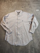 POLO RALPH LAUREN MEN'S Andrew BLUE DRESS SHIRT SIZE 16 32-33 HARDLY WORN