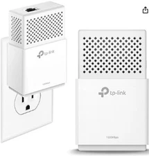TP-Link AV1000 Powerline Ethernet Adapter - Gigabit Port, Plug&Play, Power Savin