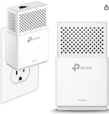 TP-Link AV1000 Powerline Ethernet Adapter - Gigabit Port, Plug&Play, Power Savin
