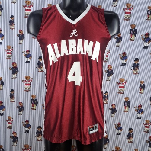 Vintage Team Nike Alabama #4 union made in the USA Crimson med basketball jersey - Picture 2 of 9