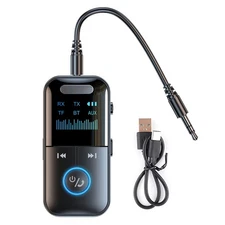 Bluetooth5.4 Audio Music Wireless Receiver AUX 3.5mm Home Car Handsfree Adapter