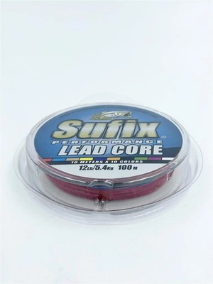 Sufix Performance Leader 100m / 5,4kg / 12lb Lead Core Vorfach Schnur Multicolor