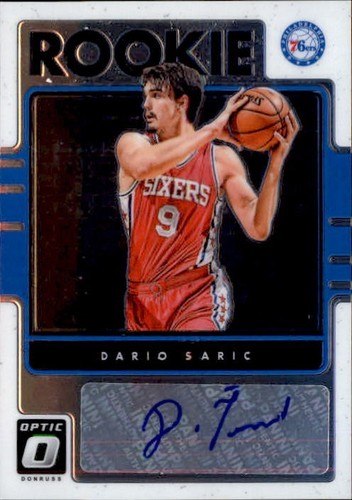Dario Saric #12 2016 Panini Donruss Optic Rookie Signatures card