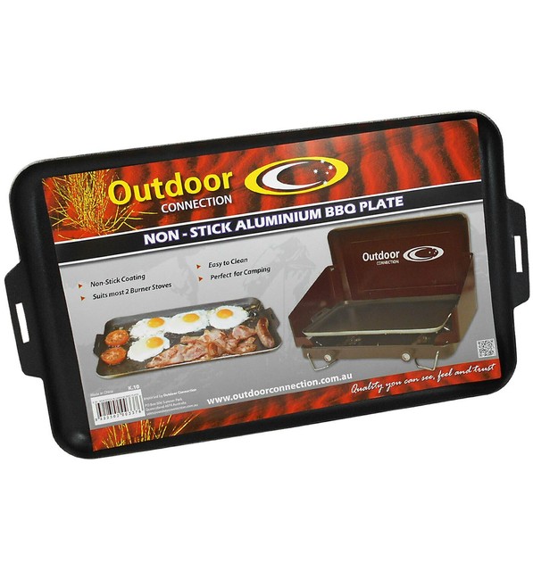 Outdoor Connection Nonstick Aluminium BBQ Plate Ideal for Camping