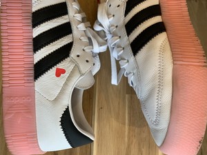 Adidas Trainers Uk 8 42 Samba Rose Pink Heart Platform *worn Once* Boxed |  eBay