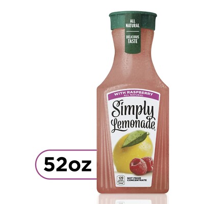 Simply Lemonade With Raspberry 52oz (Pack of 2) By Snacks and More