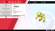 Zeraora Legendario Competitivo 6IVs Pokemon EspadaEscudo