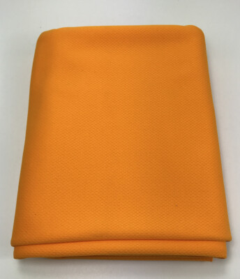 1 Yard Orange Dri Fit Active Wear Knit Wicking Fabric - 36'' x 60''