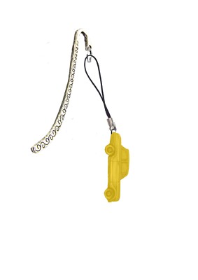 ref252 Tri Herald 13 60 Sal.  Chrome GOLD Car On Pattern Bookmark With Cord