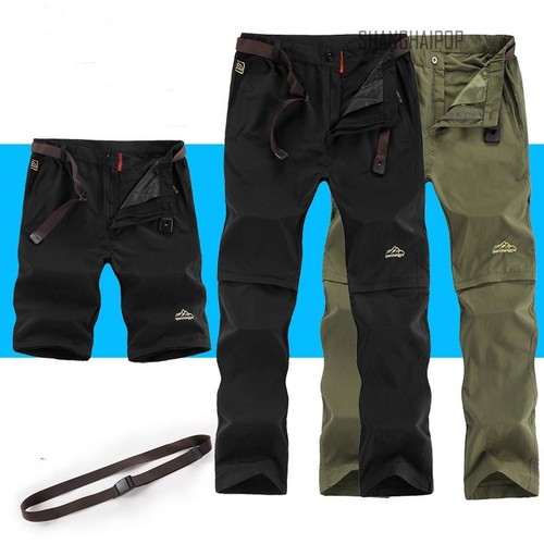 Da Uomo Outdoor Escursionismo Lunghi Pantaloni corti Salita Antivento  Impermeabile Pantaloni Da Viaggio | eBay