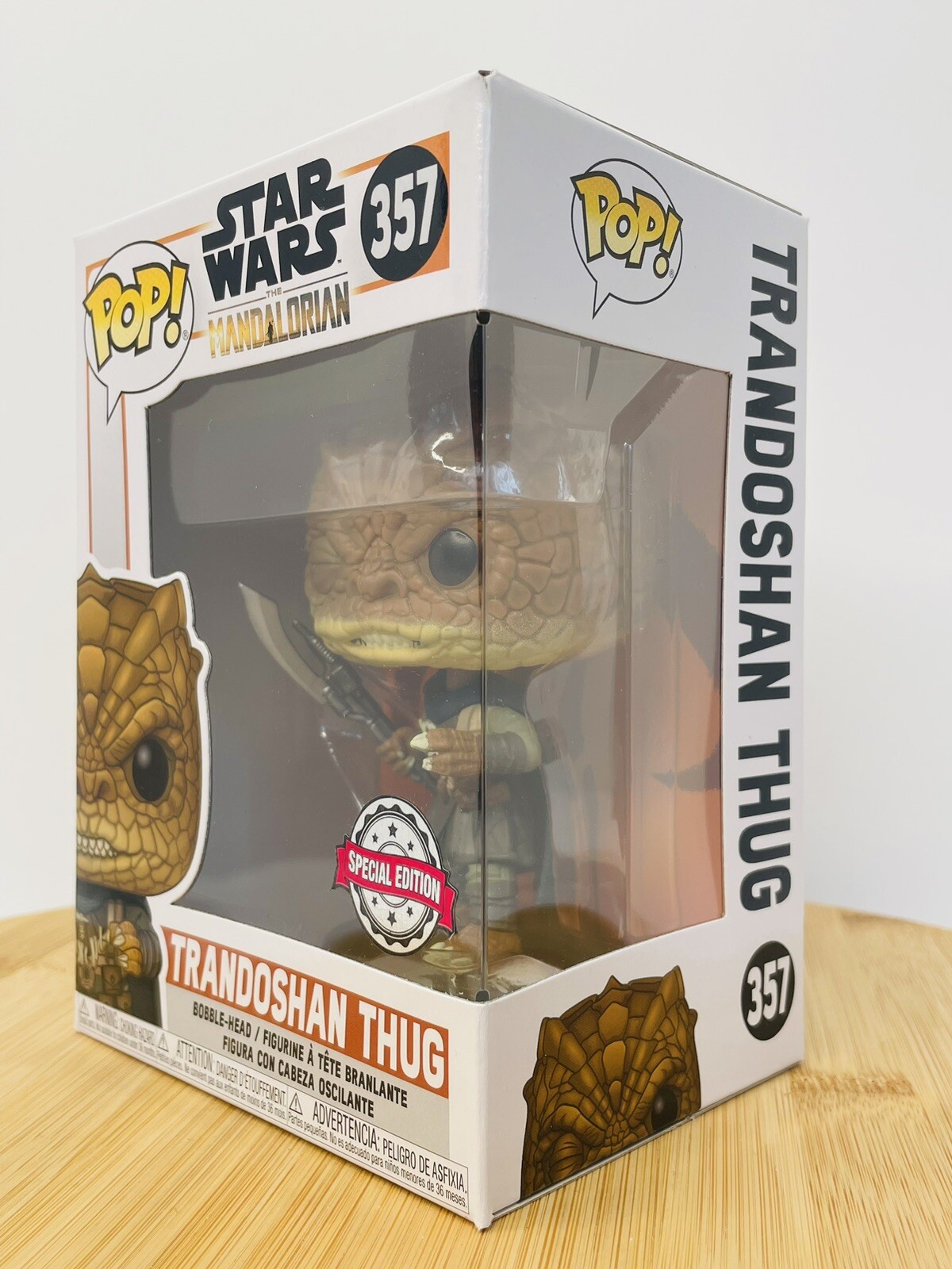 En Oferta Funko Pop: Star Wars The Mandalorian - Trandoshan Thug #357 (Edición Especial)
