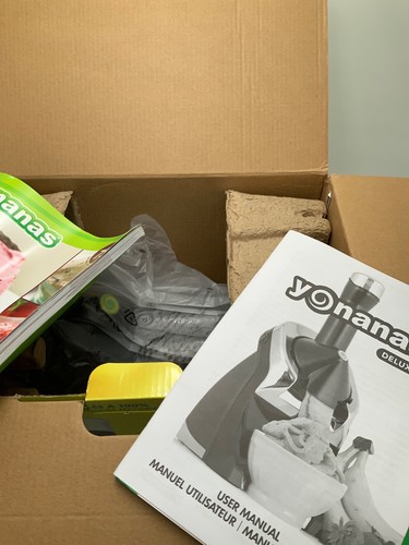 NEW IN BOX! Yonanas Deluxe Non-Dairy Frozen Fruit Soft Serve Dessert Maker NIB - Picture 4 of 4