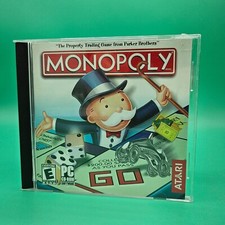 Monopoly PC CD ROM Hasbro Game Pre-Owned Tested Working Video Game No Back Slip