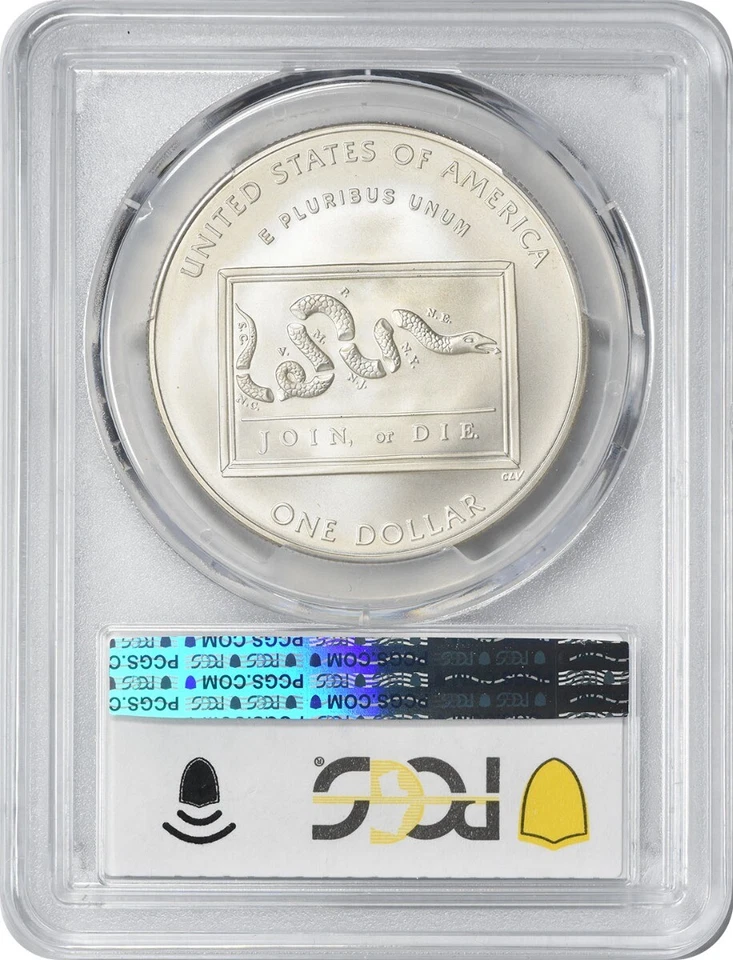 2006-P Franklin-Scientist Commemorative Silver Dollar MS70 PCGS - Image 2 of 2