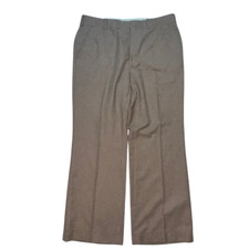 Vintage Dress Pants Mens 38x27 Wool Eclectic Grandpacore Tweed Trousers Relaxed